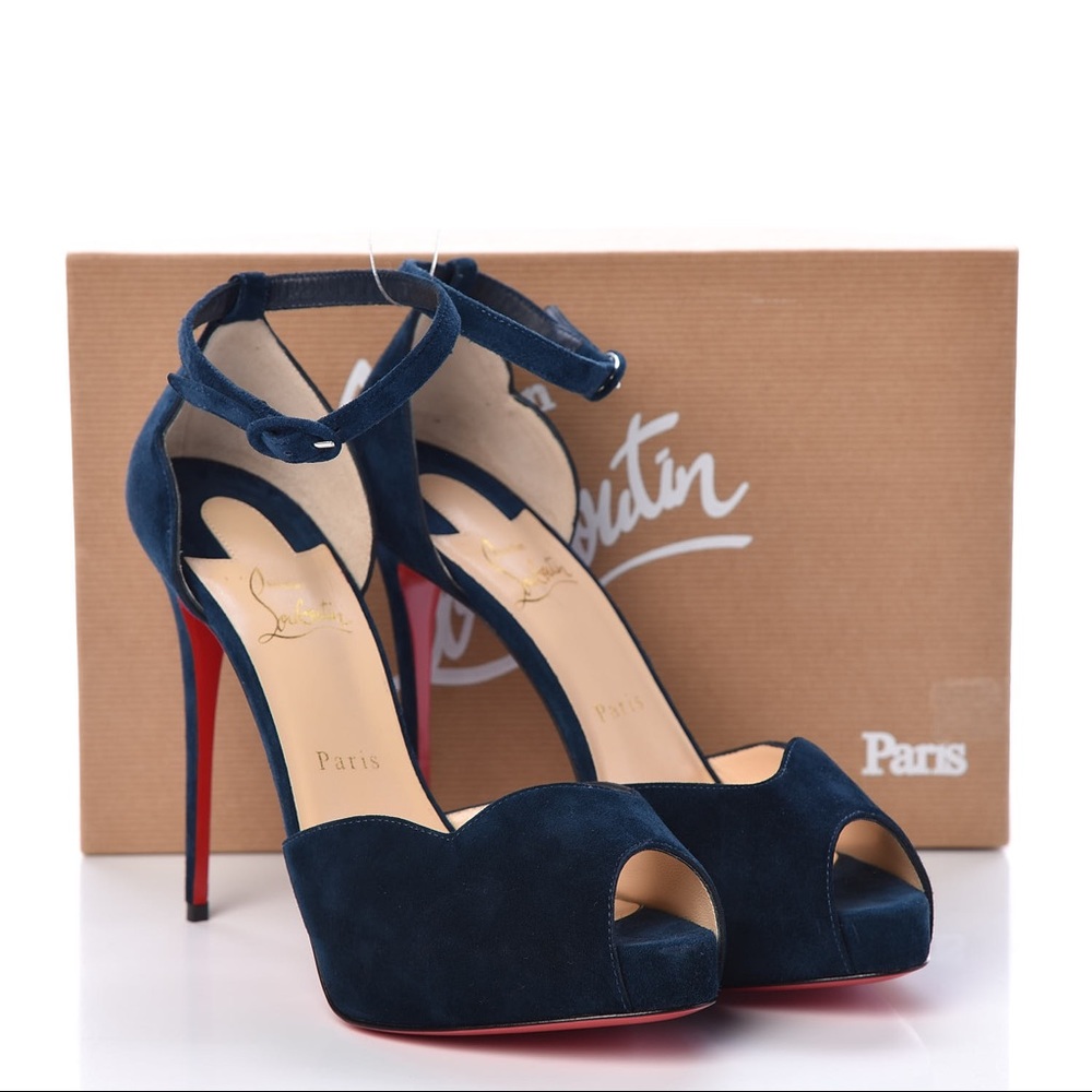Christian Louboutin peep toe heels 37